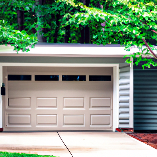 Suburban Westfield, NJ home with a visible garage door partially open, driveway and trees.